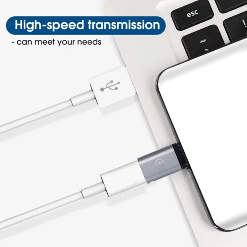 Convenient 8Pin to Type C Converters Adapter for Home and Office Use 1