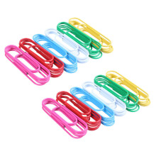 Super Große Büro Klammern mit Vinylbeschichtung, 60Er Pack 4 Zoll Sortierte Farbe, Jumbo Papier Clip Halter (10 cm)