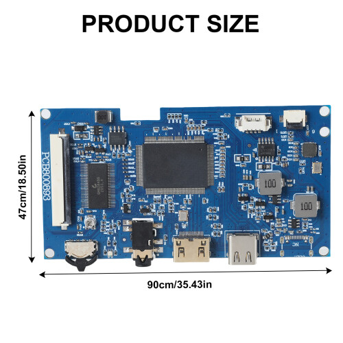 Touchable Screen Driver Board 50P 800x480 for 6.5-9inch LCD Display 12Languages 2