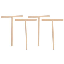 4X Practial T Shape Crepe Maker Pancake Batter Wooden Spreader Stick Home Kitchen Tool Kit DIY Use