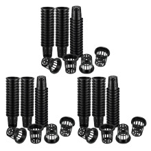 300 Pack 1,77 Zoll Netz Becher Schlitz Geflecht Breiter Lippen Filter Pflanze Netz Topf Eimer Korb