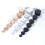 Aluminum Feet Pad Shock Absorbing Vibration Proof Pad for Auditory Silver 40X15mm 8