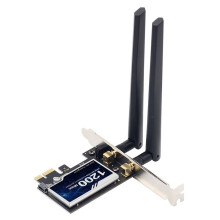 1200Mbps Dual Band Draadloze PCI-E-Adapter met  4.0 WiFi-Kaart voor Desktop, Ondersteunt Win7/8/10/11