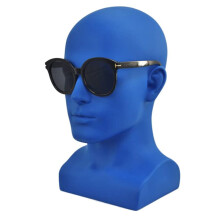 CabeçA de Manequim Masculino CabeçA de Manequim Profissional para Exibir Perucas ChapéUs Suporte de ExibiçãO de Fone de Ouvido (Azul Fosco)