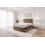 (Small Single, Mocca) Ellis Plush Bed Set With Mattress, 2 Drawers Same Side & 24"Headboard 1