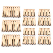 Pinces à Linge en Bois Pinces Vieille école 100 Pinces à Linge Rondes Résistantes Aux Intempéries Peg Poupées Traditionnel