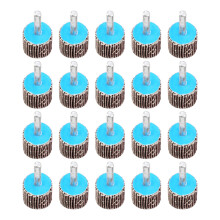 20 Pack Mounted Flap Wheel 80 Grit Aluminum Oxide Sanding Flap Wheels for Drill - Abrasive Grinding Tool