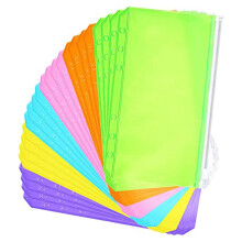 24Pcs Budget Binder, Cash Envelopes for Budgeting, A6 Binder Pocket, Budget Binder with Zipper Envelopes