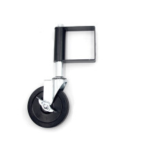 5 Inch Rubber Mute Spring Loaded Gate Door Wheel Caster Spring Wheel 100Kg Load Capacity Home Gate Door Roller Slider A
