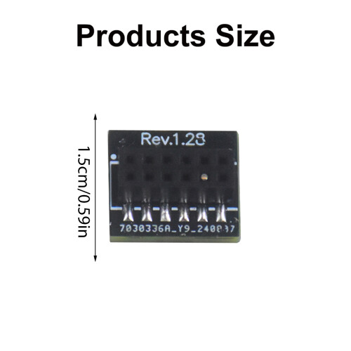 Advanced Security TPM 2.0 Module for Desktops 12 Pin SPI Slot Security Module 1