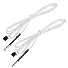 2X 3D Printer Parts HT-NTC100K Thermistor Temperature Sensor for High Temperature Filament 350 Degrees B3950 for 1M