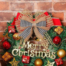 2 Rollen 20 Yards Bij 2,5 Inch Christmas Mesh Burlap Wired Ribbon Open Weave Jute Net Ribbon Natural Jute Fabric Ribbon