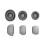 2pcs Acoustics Silicone Eartips for Buds 3Pro,Ear Plug Stay Put Design Earplug white small 8