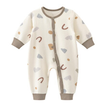 Overall für Neugeborene Baumwolle Langarm Druckknöpfe Weiß 6-9 Monate — baby strampler, body mit knöpfen