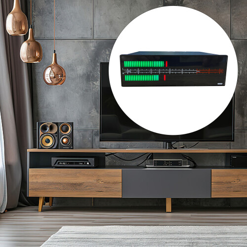 2 Channel Music Rhythm Visualizer, 20~20Khz Auditory Spectrum Analyzer 2x56bit 2