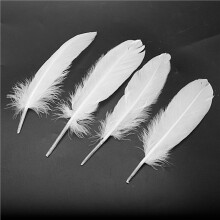 800 Stücke Weiße Federn Gans Handwerk für Party Hut Handwerk Hochzeit Dekoration 15-22 cm