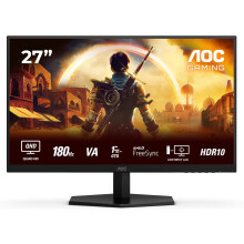 AOC Q27G42XNE 27 inch WQHD Gaming Monitor 180Hz, Fast VA Panel, 1ms GtG, HDR10, FreeSync, Speakers, (2560x1440 HDMI 2x 2.0) Black