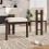 (Walnut, Boucle) 2-Pack Solid Walnut Dining Chairs, Boucle 1