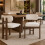 (Walnut, Boucle) 4 Solid Wood Dining Chairs - Walnut Boucle 1