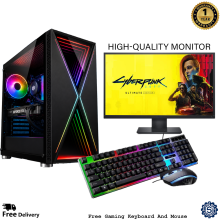 AMD RYZEN 7 16GB 8 CORE M.2 RTX 5060 Gaming PC - 23" Full HD Monitor
