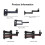 Projector Mount Stand Wall Ceiling Bracket Holder with Multiple Angle Three arms 40cm 3