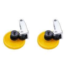 2X Mise à Niveau de L'Ensemble D'Engrenages D'Extrudeuse en Acier Trempé pour Imprimante 3D P1S P1P X1 Carbon X1C, Dent Oblique