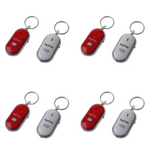 Localisateur - 8Pcs Sifflet Perdu Clé Anti-Perte Clignotant Localisateur Bip Télécommande Porte-Clé Led Annulaire