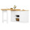 (White, MDF) 2-Drawer Sideboard with Snack Rack 14