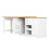 (White, MDF) 2-Drawer Sideboard with Snack Rack 15