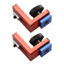2X Woodworking Chute Dedicated Limiter Standard 30 T-Slot Miter Track Stop Sliding Miter Gauge for Milling Woodworking