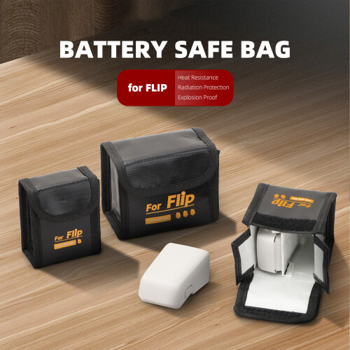 Highly Temperature Resistant Pouch Bag For FLIP Lithium Battery Safe Storage 3 pack 2