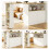360 Swivel High Table, White, 90x45x100cm 1