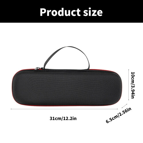 Shockproof Travel Box Storage Bag with Internal Pocket for Microphone Black 2