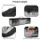 Media Storage Case Clear PVC Zippered Disc Storage Bag with Handle for Game 6