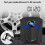 Portable Air Compressor Electric Car Pump Automatic Tire 22 cylinders Digital display 6