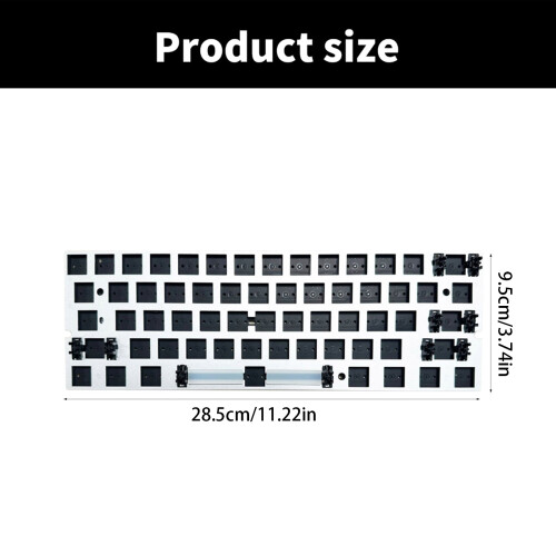 61-Key Corded Customizable Keyboard for Gaming Featuring Hall Control Matte version 1