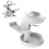 VR Headsets Holder for Displays Stand Mount Station Space Saving White 4