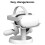 VR Headsets Holder for Displays Stand Mount Station Space Saving White 5