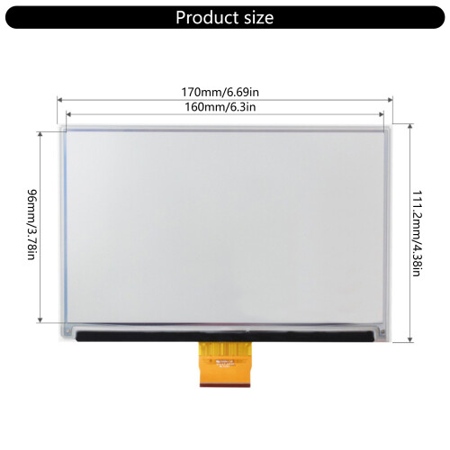 7.3inch 6E Display Screen Panel High Contrast 800x480 Resolution SPI Communicate 2