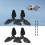 4Pcs Quick Releasing Propellers Replacement Low Noise Propeller For Drones Blue 7