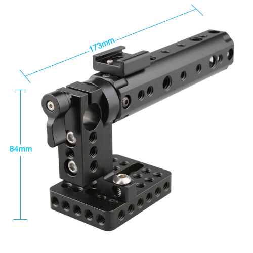 Camera Top Handle Grip DSLR Cage Handle with Cold Shoe Mount for Camera Rig 2