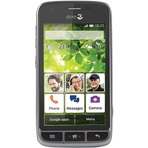 Doro 820 Mini - Smartphone, Dual Sim, Black/Grey