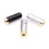 2pcs/set 3.5mm 4 Cores Plug Adapter Easy Installation Female Socket Connectors Sand silver 11