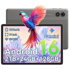 TABWEE T50 Android 16 AI Tablet 11 Inch 24GB+128GB 8000mAh 5G WiFi Dual Camera