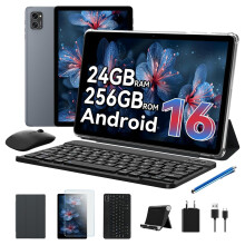 TABWEE T20 10.1" Android 16 Tablet 24GB+256GB Widevine L1 Gemini AI 2.0 GPS