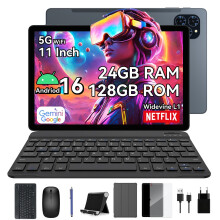 2026 Tablet TABWEE T90 11" Android 16 24GB+128GB 8000mAh Widevine L1 & Keyboard