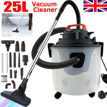 25 Litre Vacuum Cleaner Wet and Dry Bagless Cylinder Powerful Compact Cleaning