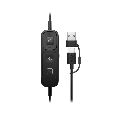 HP HP Poly Mission 825 Stereo USB Wired Headset