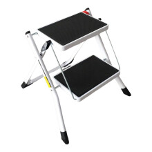 2 STEP LADDER STOOL KITCHEN DIY HOME DOUBLE FOLDING NON SLIP HEAVY DUTY COMPACT