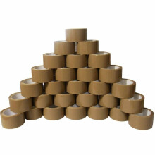 24 X BIG ROLLS OF BROWN TAPE STRONG ADHESIVE PACKAGING PARCEL SEALING 48mmx72m